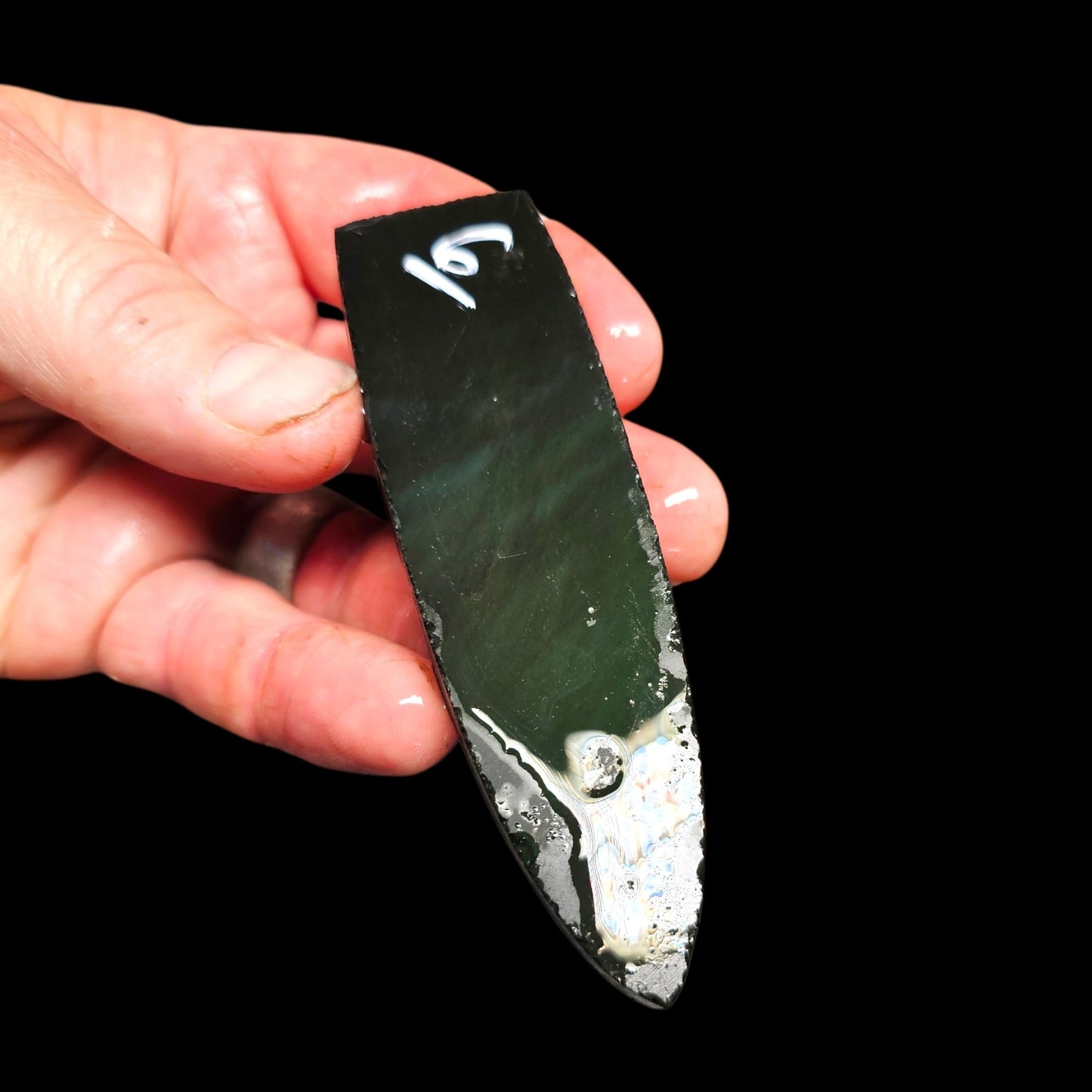 Page 1 Mexican Rainbow Obsidian Preforms, Flintknapping Slabs.