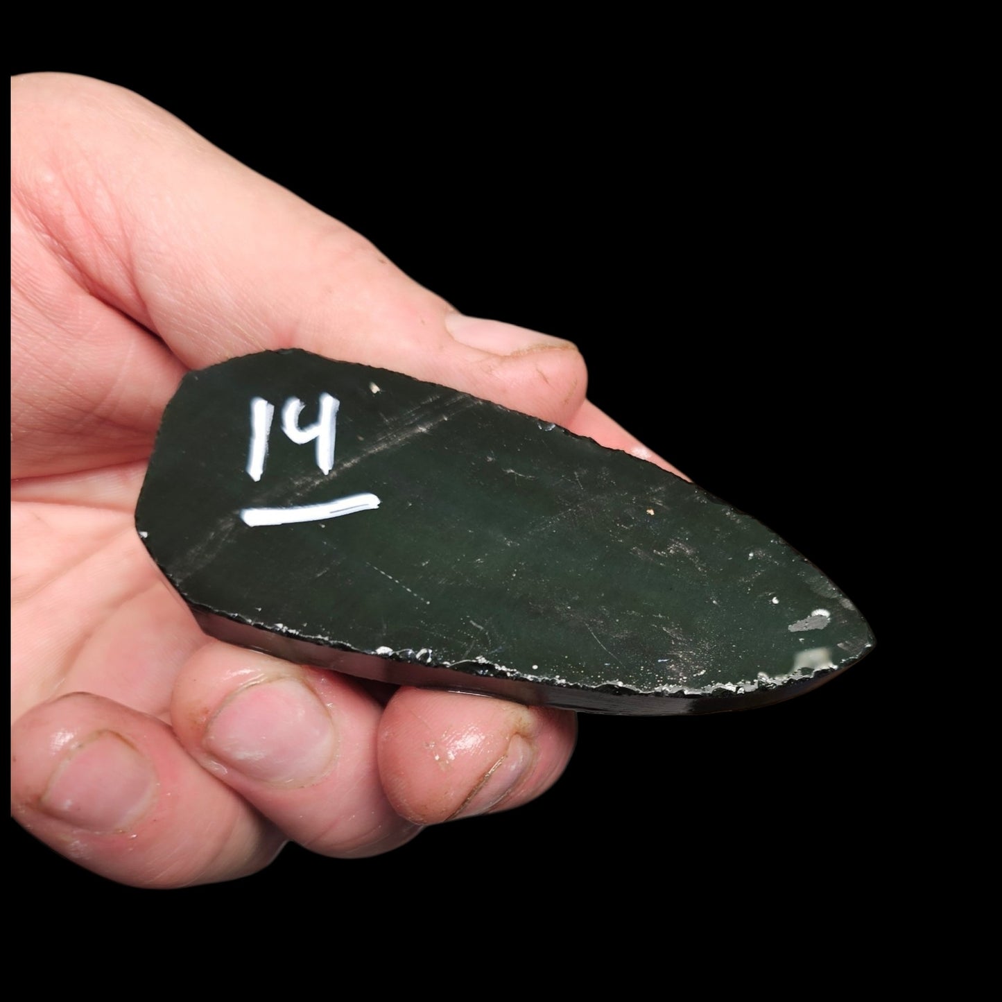 Page 2 Mexican Rainbow Obsidian Preforms, Flintknapping Slabs.