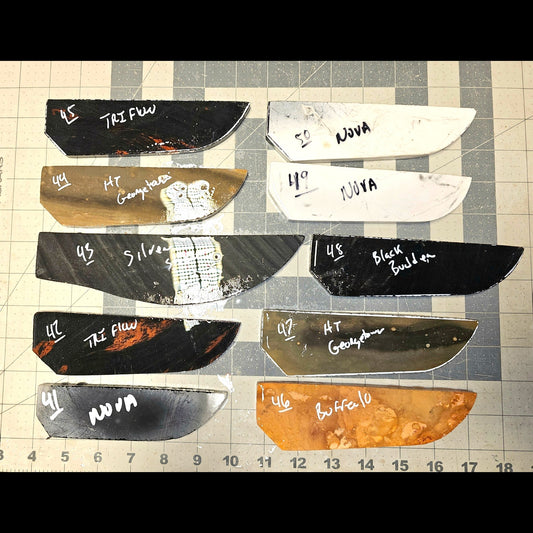 Page 5, Knife Blade Preforms,Flintknapping Slabs.
