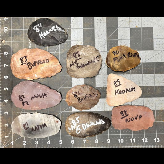 Page 9 Bifaces, Flintknapping Stone, Flint , Chert