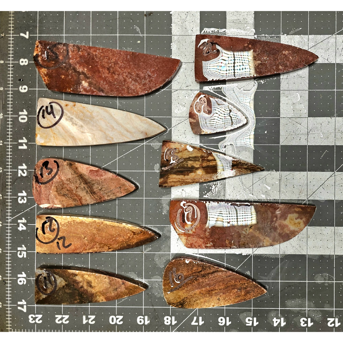 Page 2, Alibates Preforms,Flintknapping Slabs.