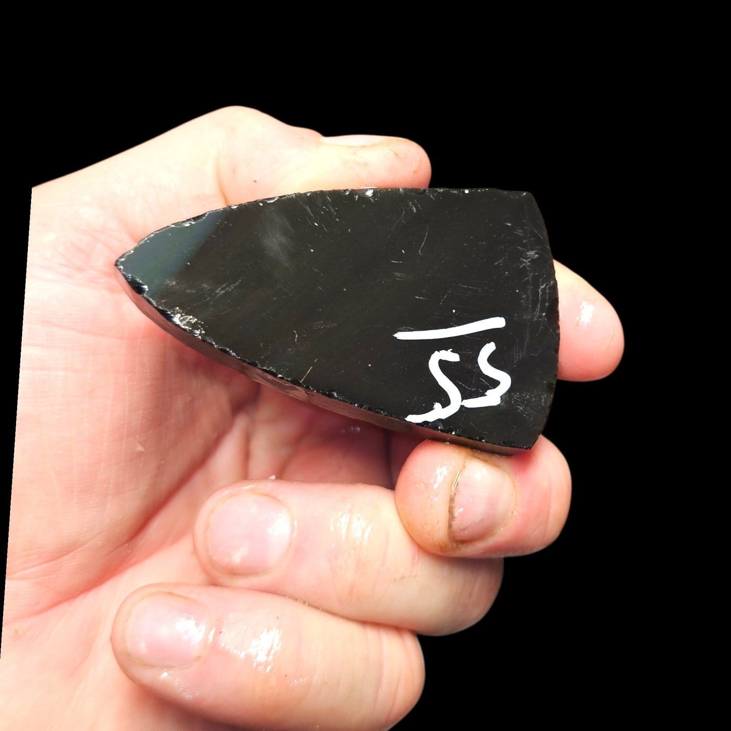 Page 6 Mexican Rainbow Obsidian Preforms, Flintknapping Slabs.
