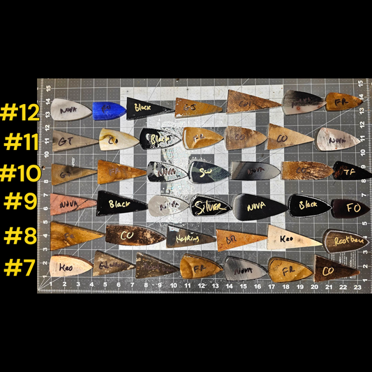 Page 2 Arrowhead Preforms, Mixed Material  Performs,Flintknapping Slabs.