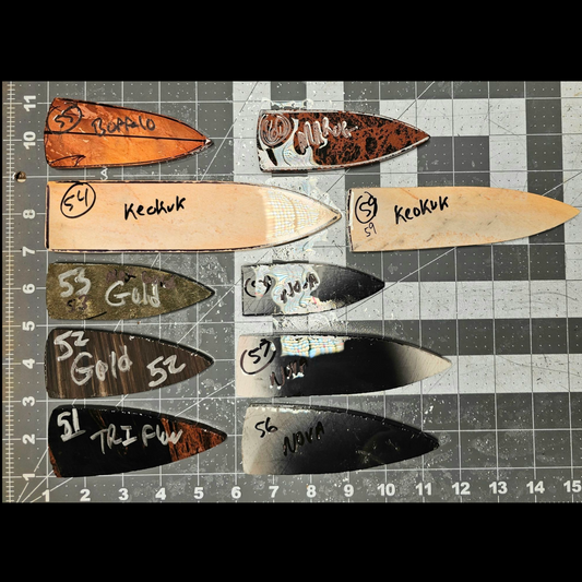 Page 6, Dagger Blade, Sloan Dalton, Dalton, Holland, Hardin Performs,Flintknapping Slabs.