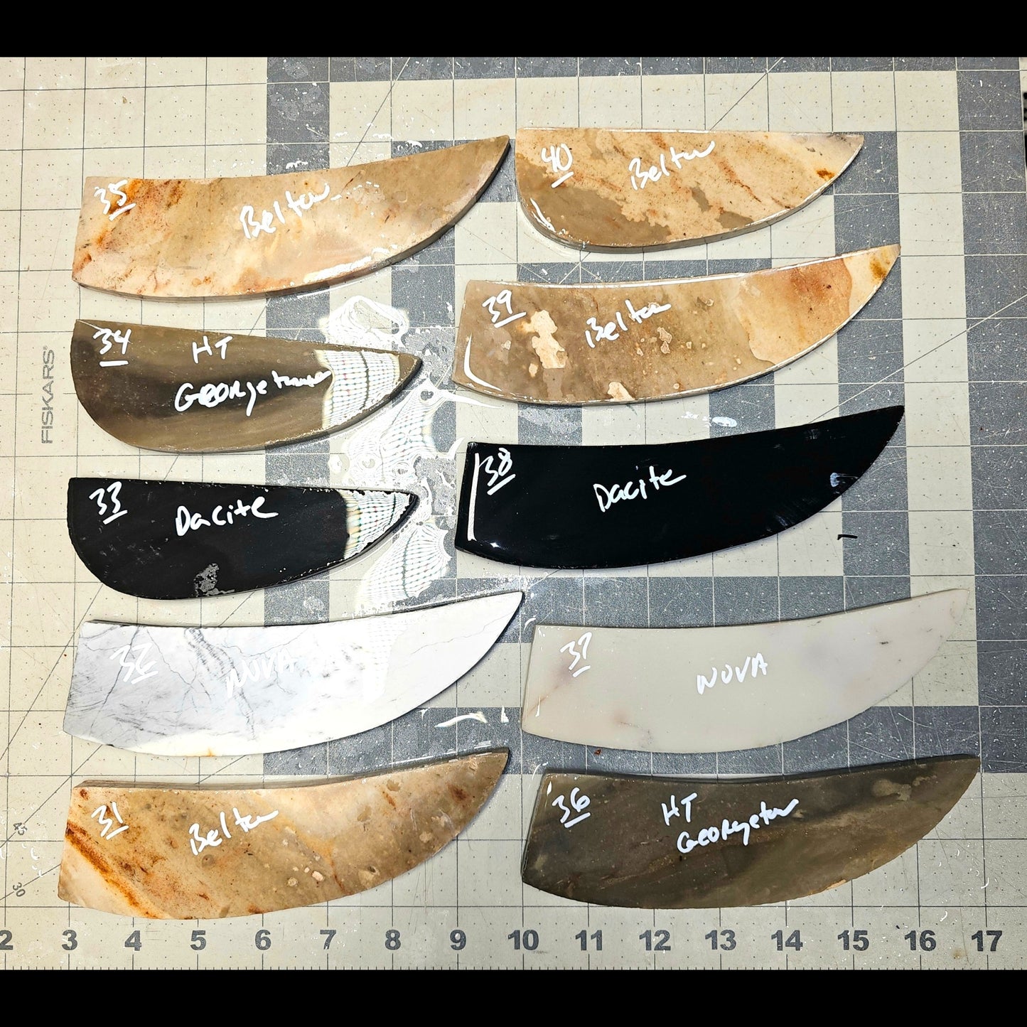 Page 4 Corner Tang, Preforms,Flintknapping Slabs.