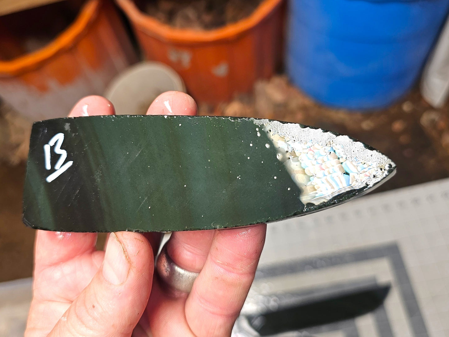 Page 2 Mexican Rainbow Obsidian Preforms, Flintknapping Slabs.