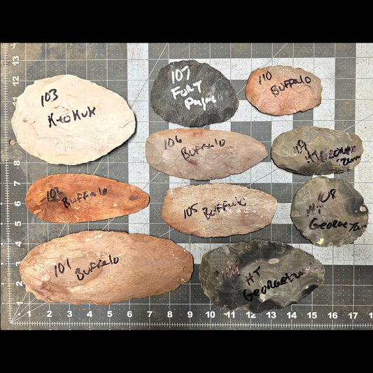 Page 11 Bifaces, Flintknapping Stone, Flint , Chert