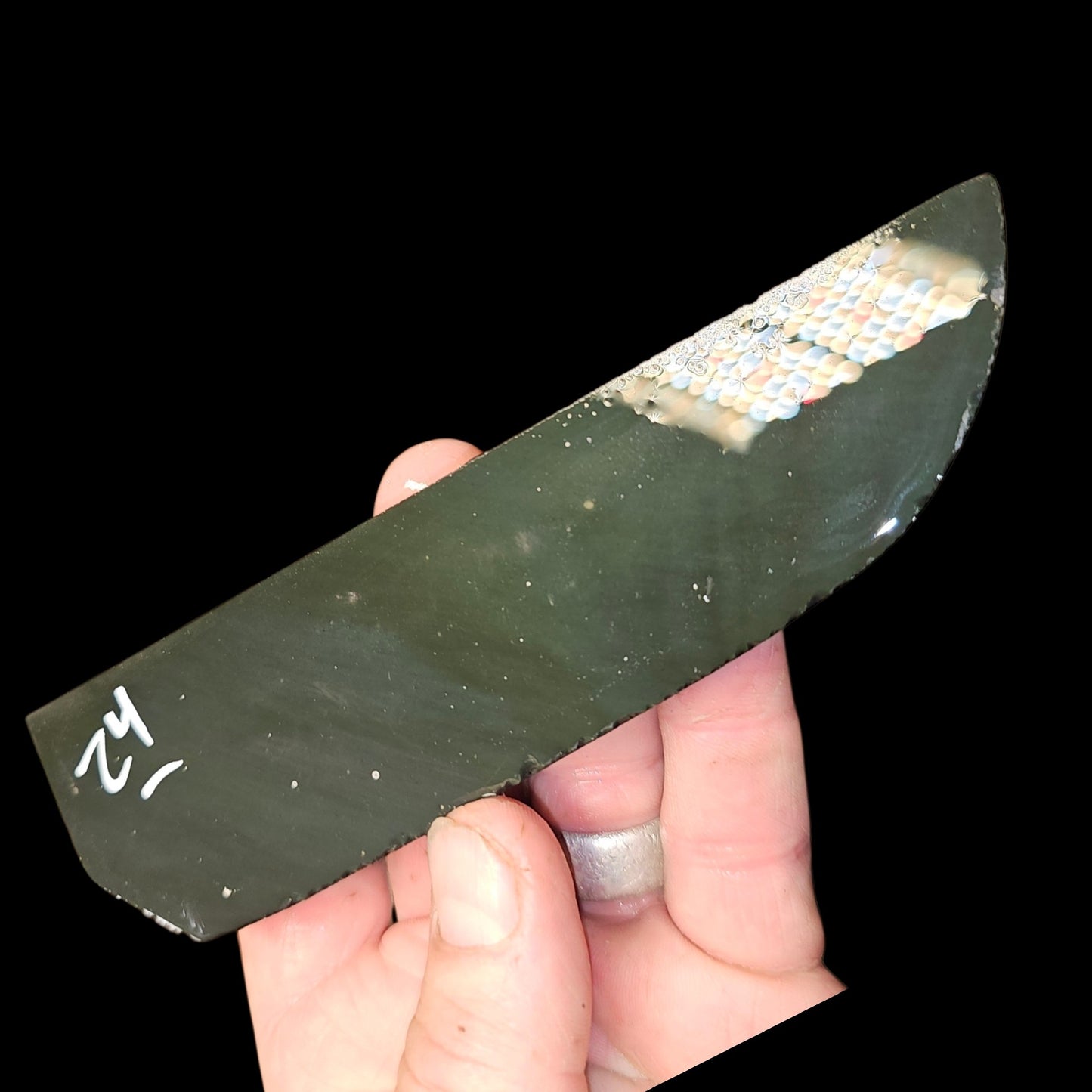 Page 3 Mexican Rainbow Obsidian Preforms, Flintknapping Slabs.