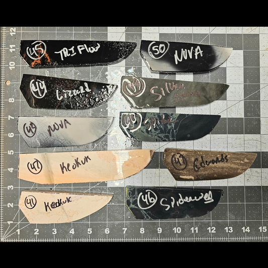 Page 5, Knife Blade Preforms,Flintknapping Slabs.