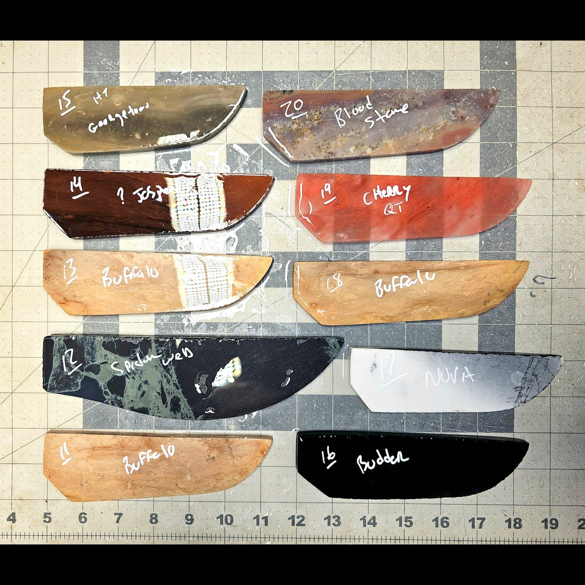 Page 2, Knife Blade Preforms,Flintknapping Slabs.