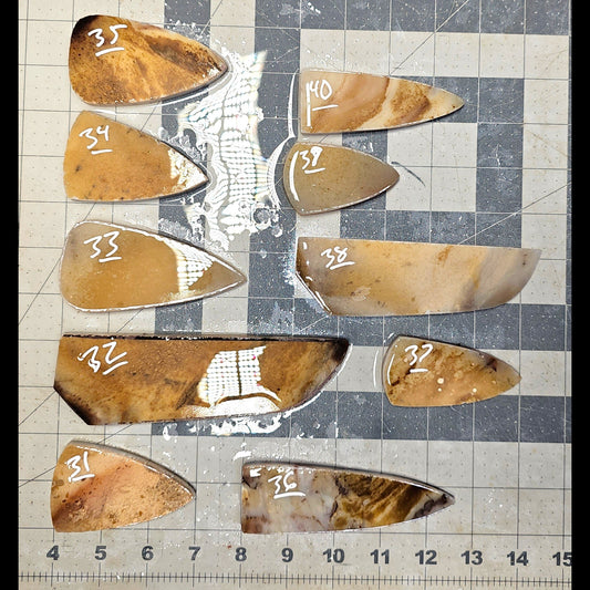Page 4 Paiute Agate Preforms, Flintknapping Slabs.
