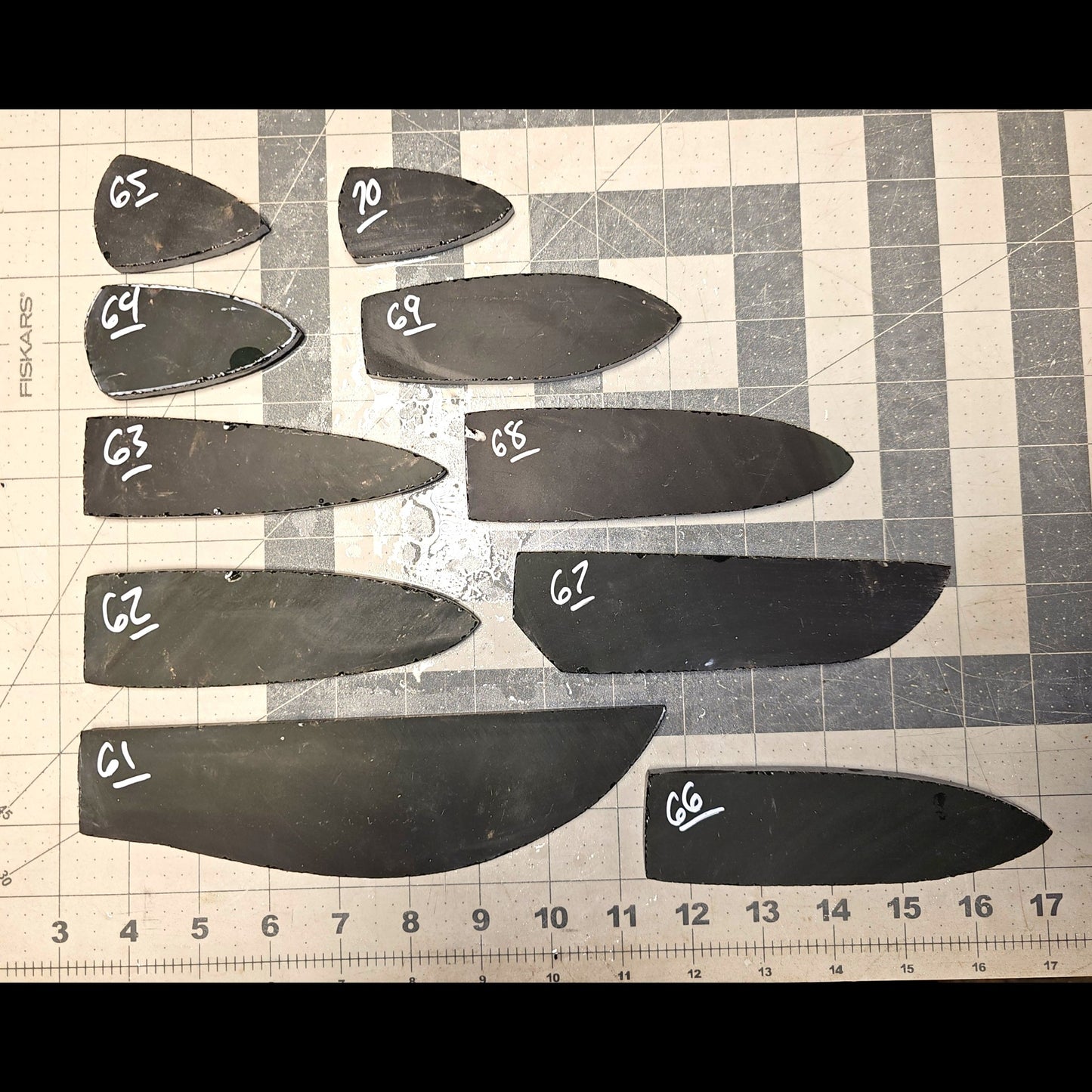 Page 7 Mexican Rainbow Obsidian Preforms, Flintknapping Slabs.