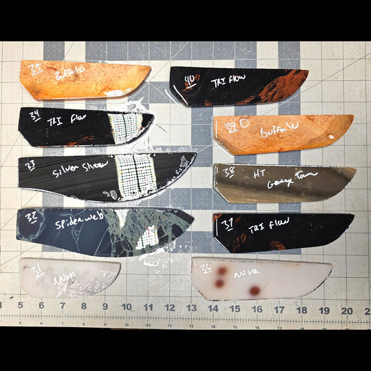 Page 4, Knife Blade Preforms,Flintknapping Slabs.