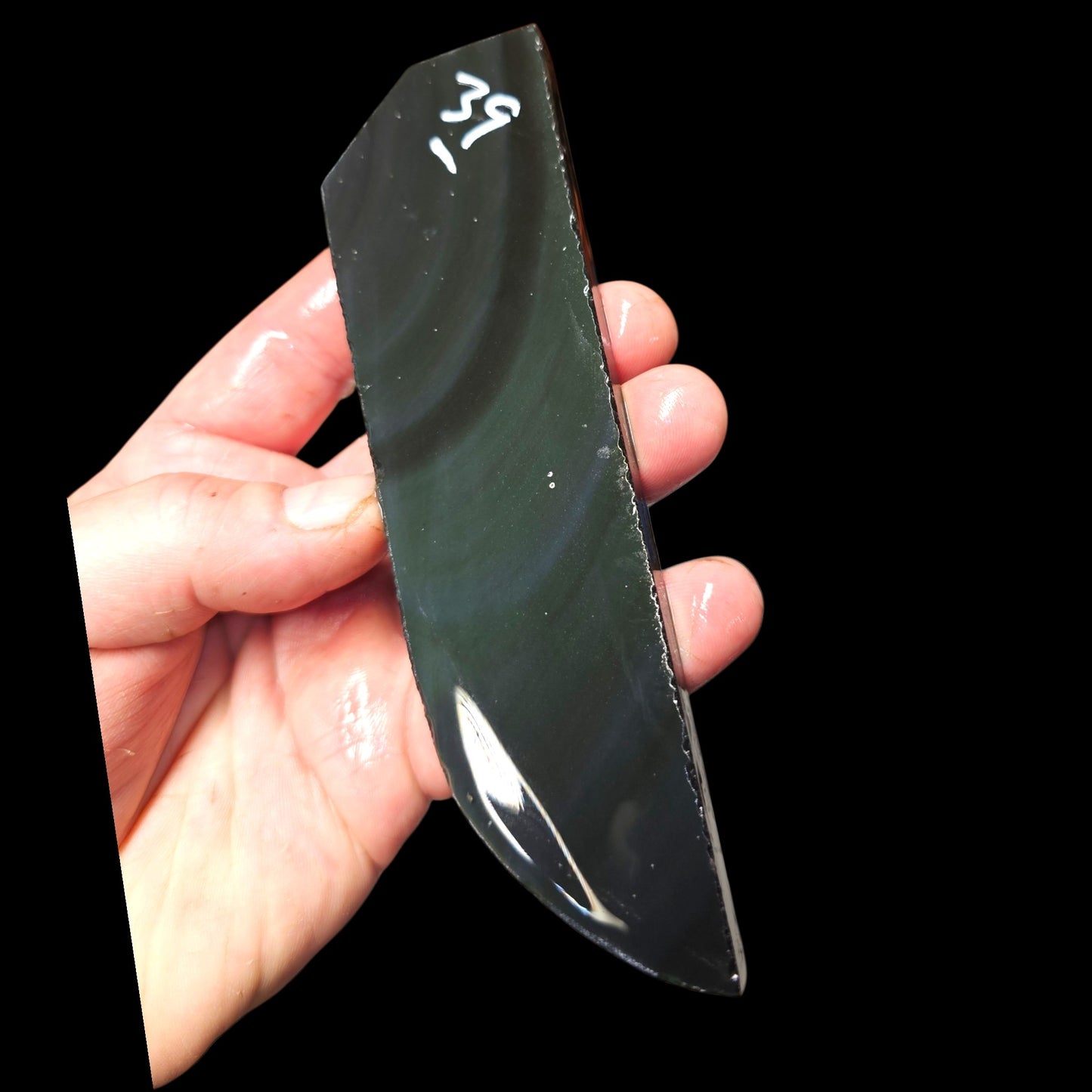 Page 4 Rainbow Obsidian Preforms, Flintknapping Slabs.