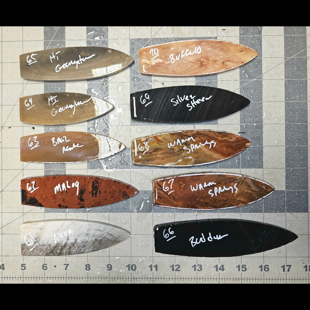 Page 7 Agate Basin Preforms,Flintknapping Slabs.
