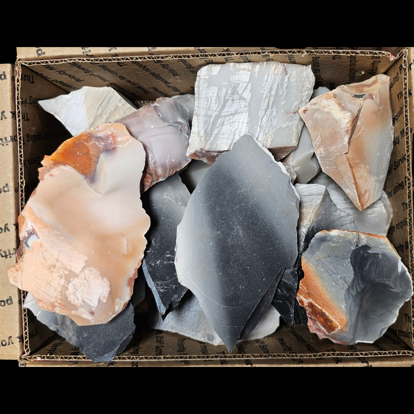 20 pounds Novaculite Clunkers, High Grade Flint, Flintknapping, Lapidary