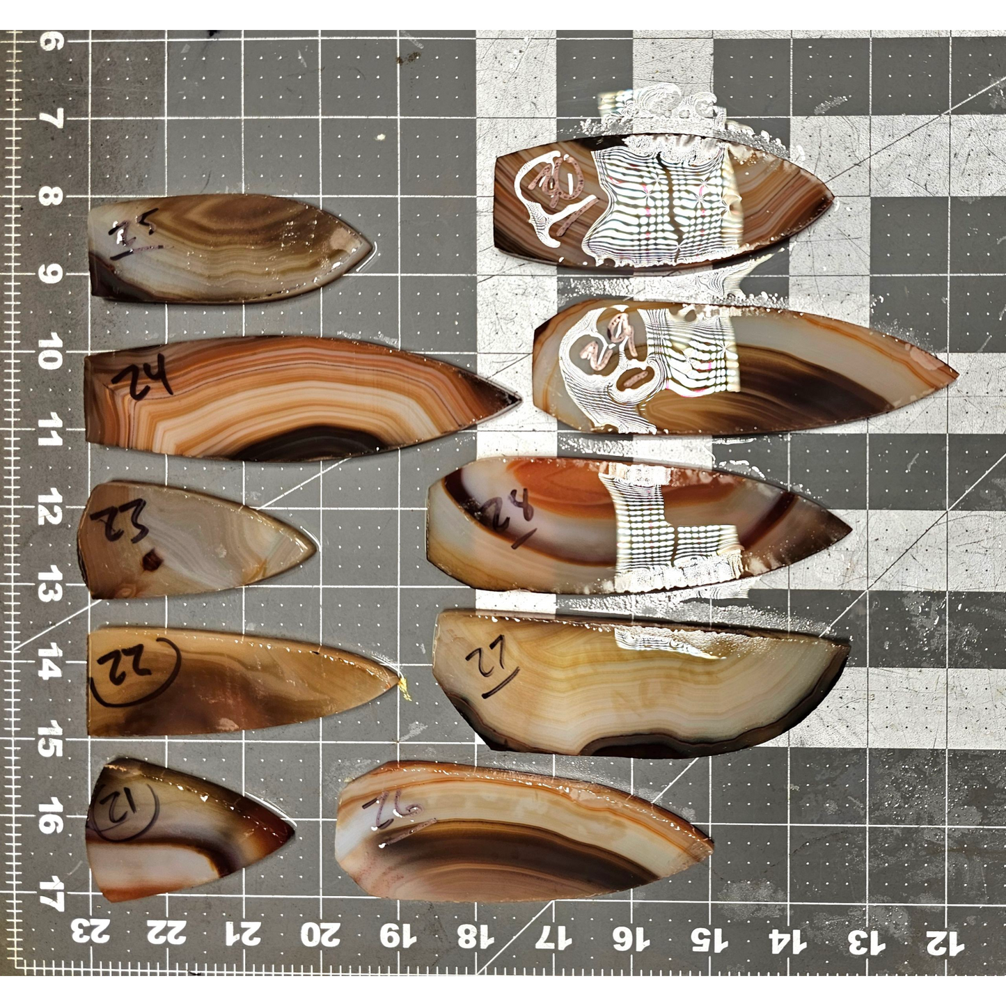 Page 3, Brazilian Agate Preforms,Flintknapping Slabs.