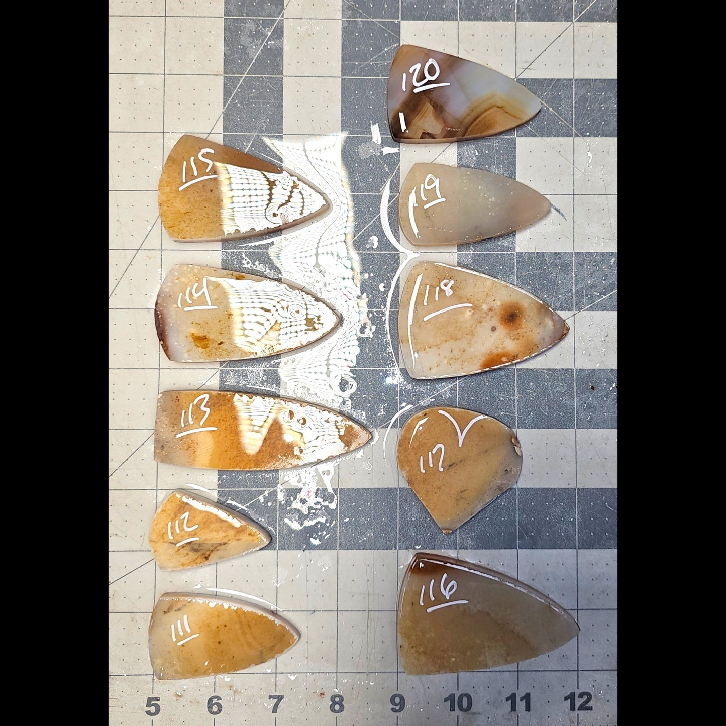 Page 12 Paiute Agate Preforms, Flintknapping Slabs.