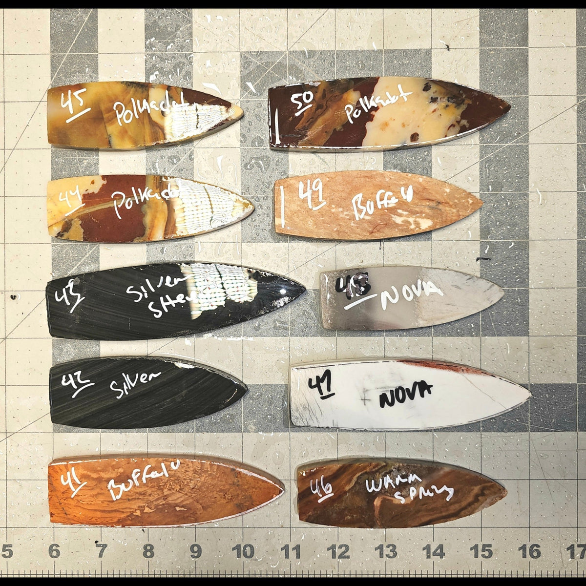 Page 5 Agate Basin Preforms,Flintknapping Slabs.
