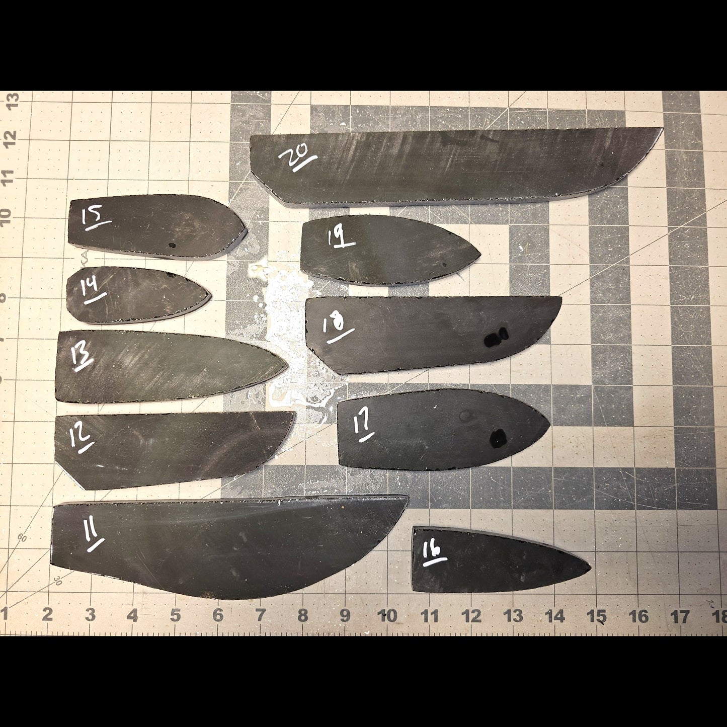Page 2 Mexican Rainbow Obsidian Preforms, Flintknapping Slabs.