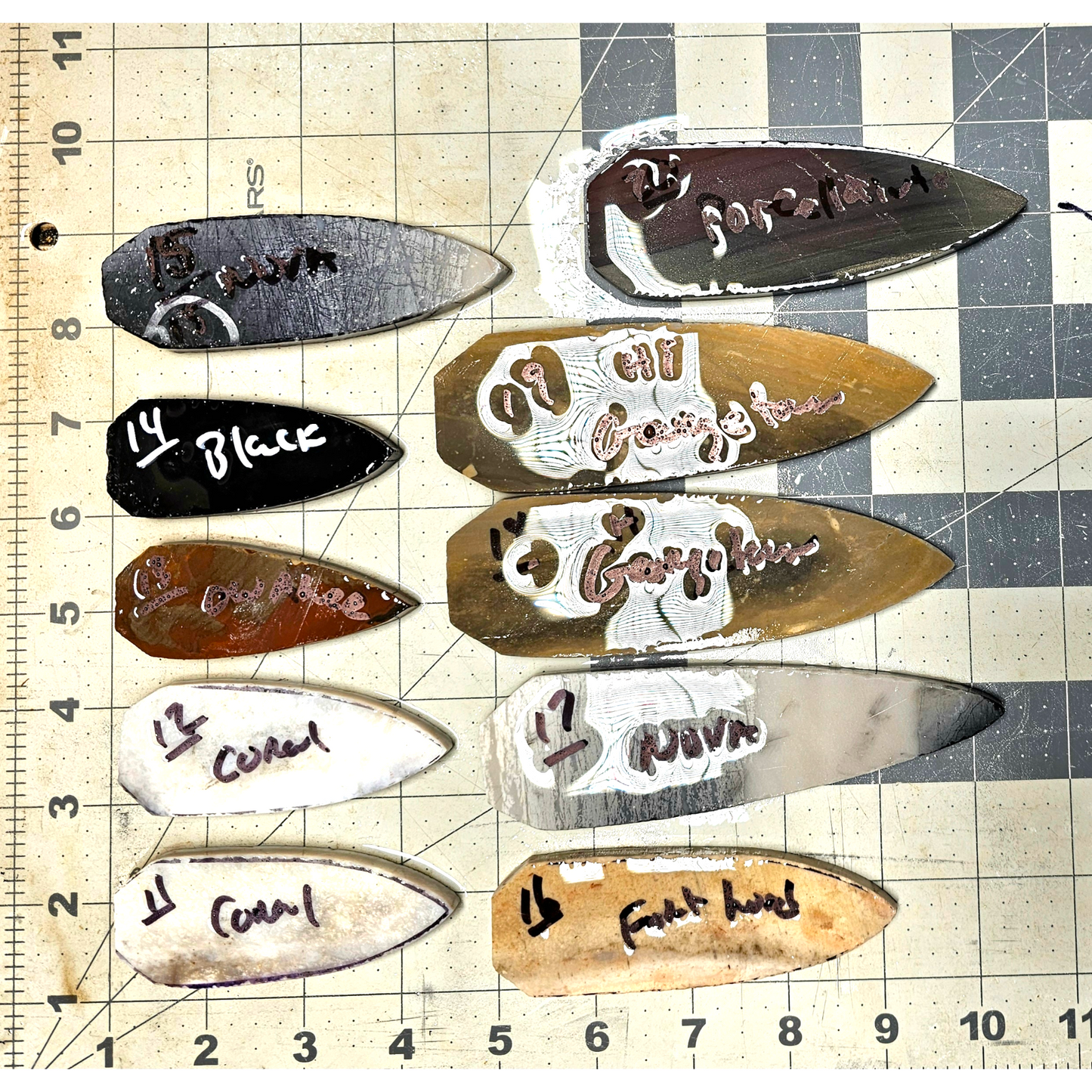 Page 2 Dovetail Preforms,Flintknapping Slabs.