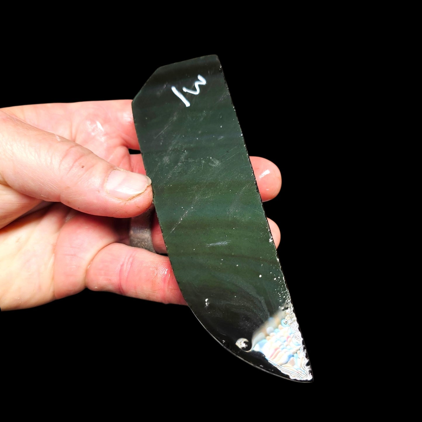 Page 1 Mexican Rainbow Obsidian Preforms, Flintknapping Slabs.