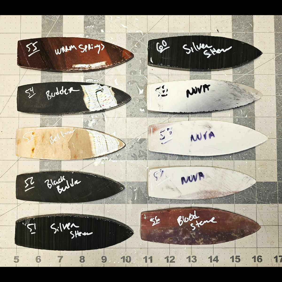 Page 6 Agate Basin Preforms,Flintknapping Slabs.