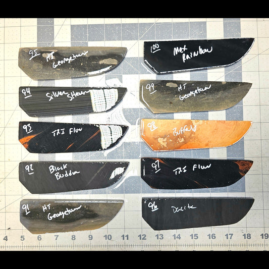 Page 10, Knife Blade Preforms,Flintknapping Slabs.