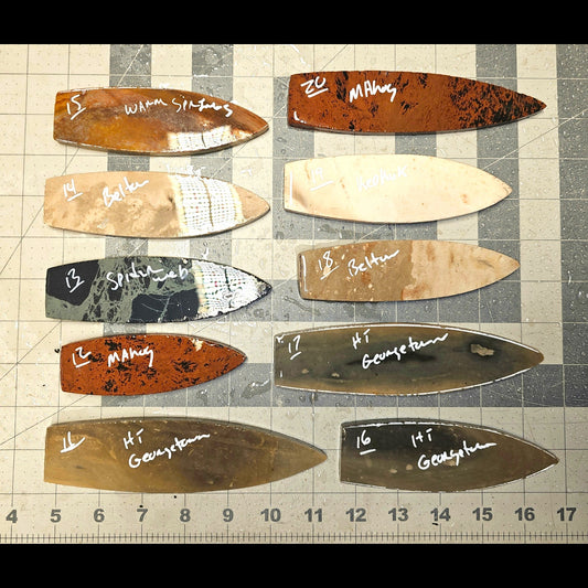 Page 2 Agate Basin, Beaver Lake Preforms,Flintknapping Slabs.