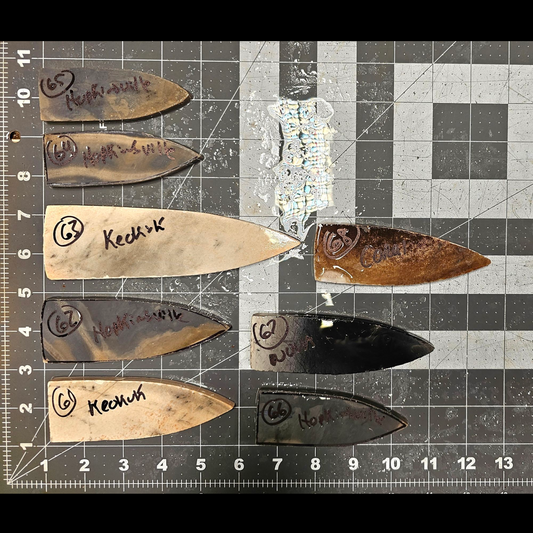 Page 7, Dagger Blade, Sloan Dalton, Dalton, Holland, Hardin Performs,Flintknapping Slabs.