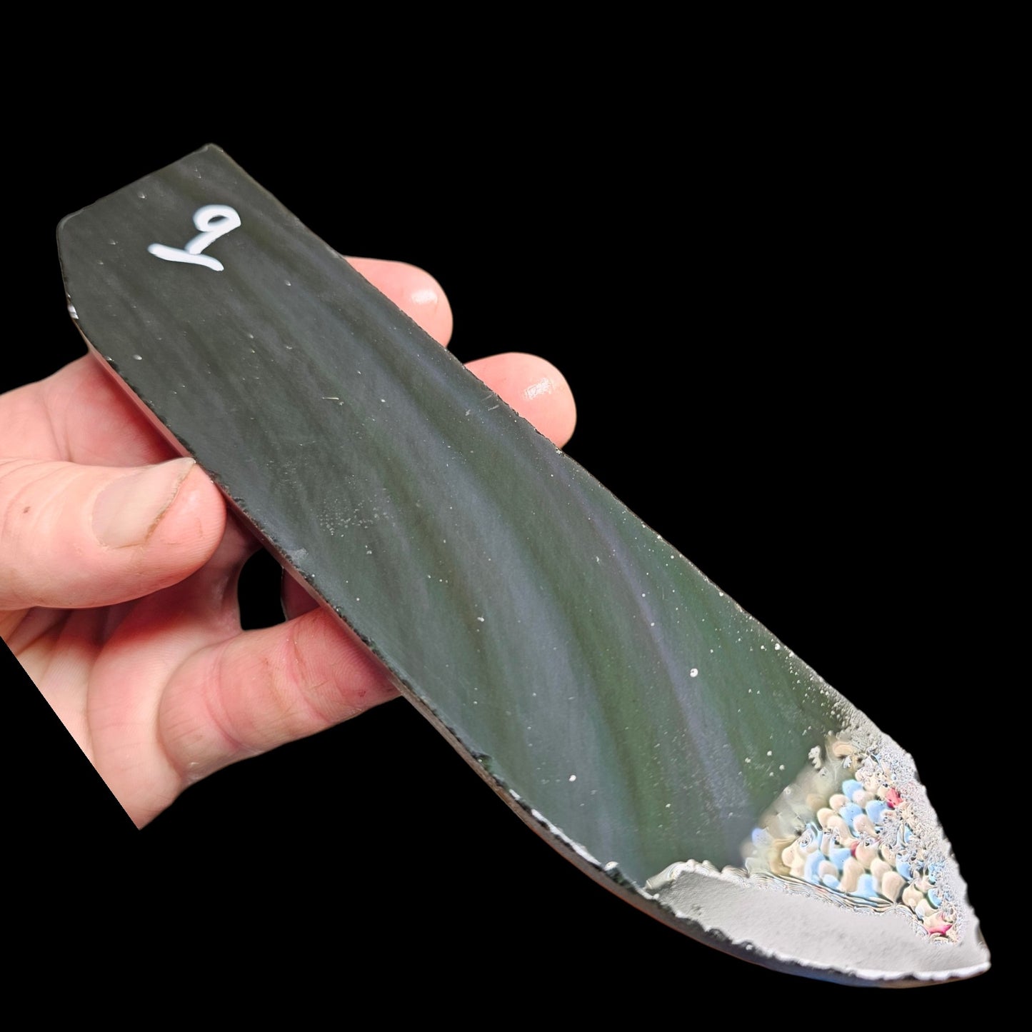 Page 1 Mexican Rainbow Obsidian Preforms, Flintknapping Slabs.