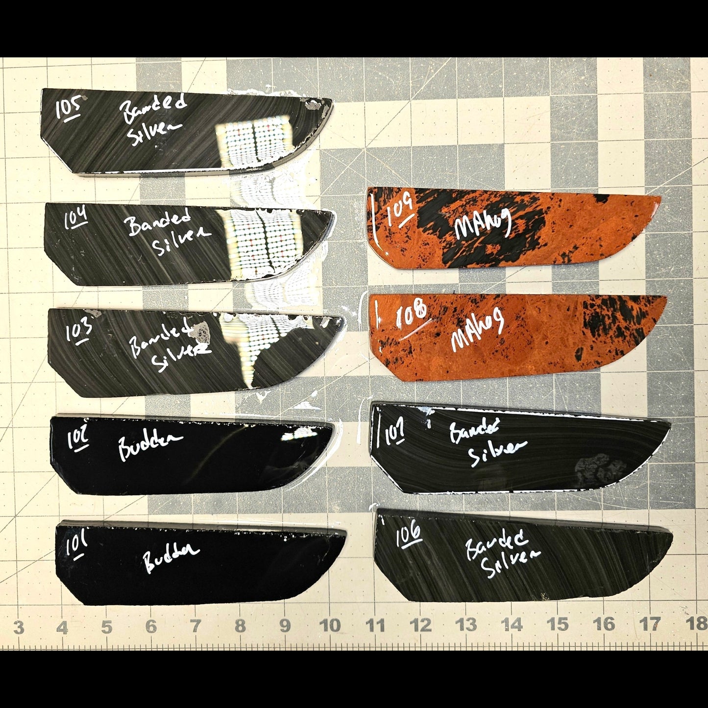 Page 11, Knife Blade Preforms,Flintknapping Slabs.