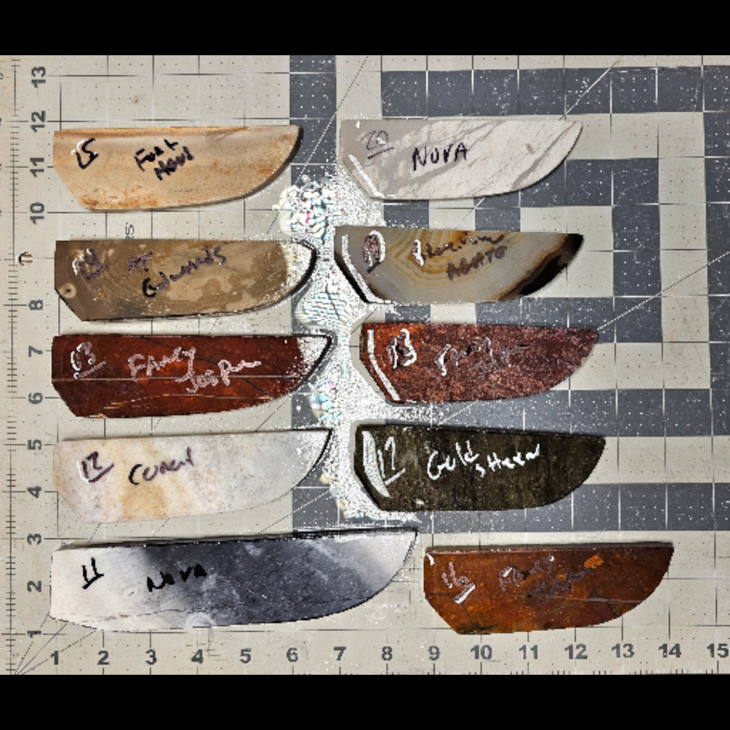 Page 2, Knife Blade Preforms,Flintknapping Slabs.