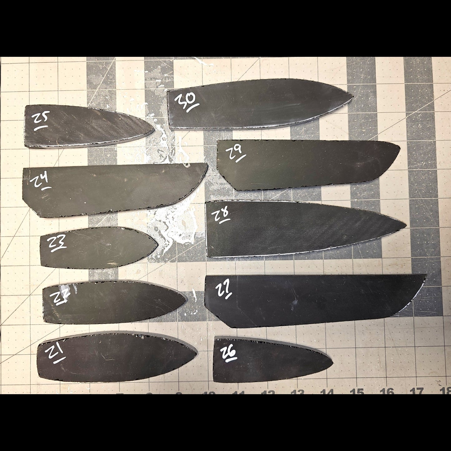 Page 3 Mexican Rainbow Obsidian Preforms, Flintknapping Slabs.