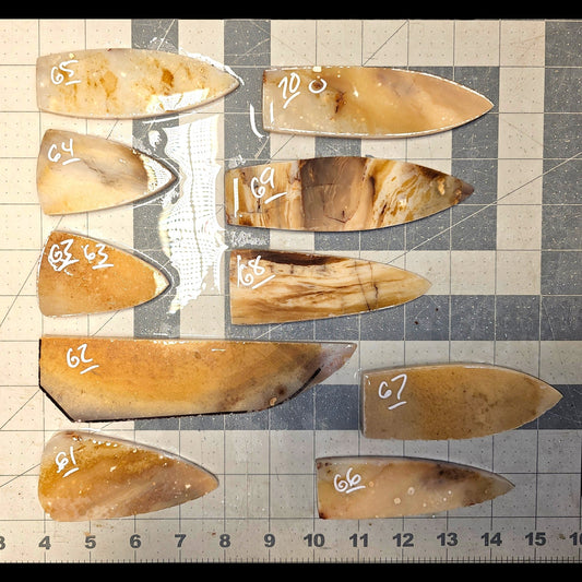 Page 7 Paiute Agate Preforms, Flintknapping Slabs.