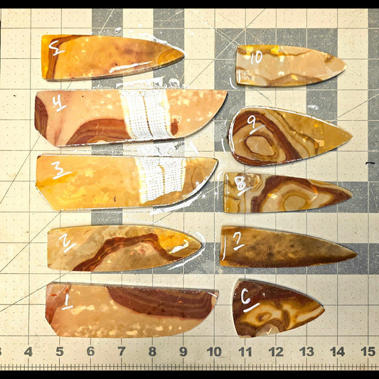 Page 1, Bullseye Agate Preforms,Flintknapping Slabs.