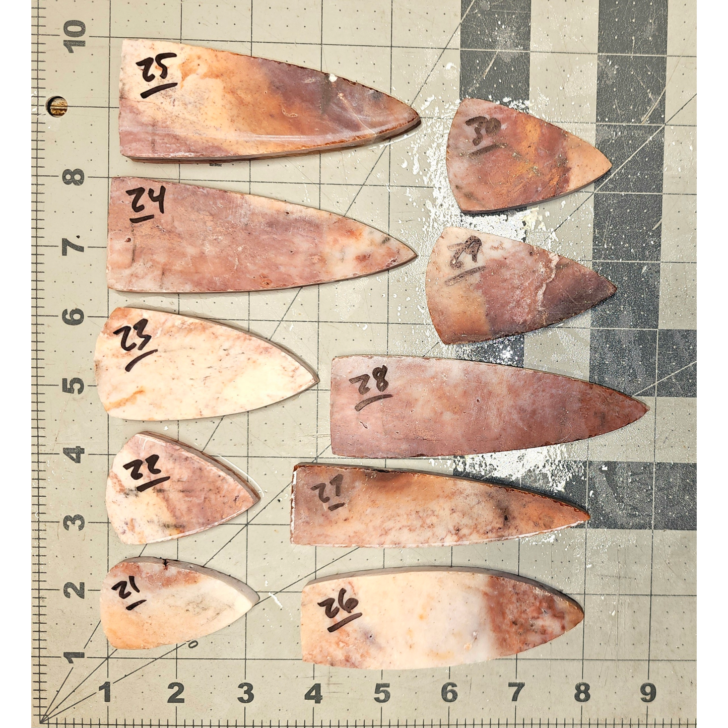 Page 3, Coastal  Plains Preforms,Flintknapping Slabs.