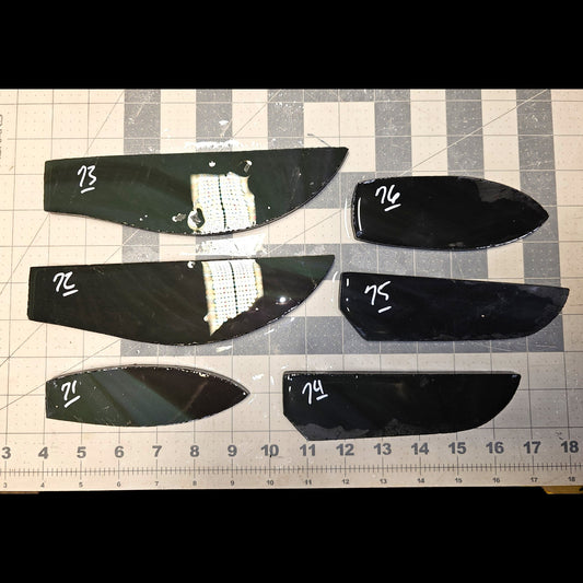Page 8 Mexican Rainbow Obsidian Preforms, Flintknapping Slabs.