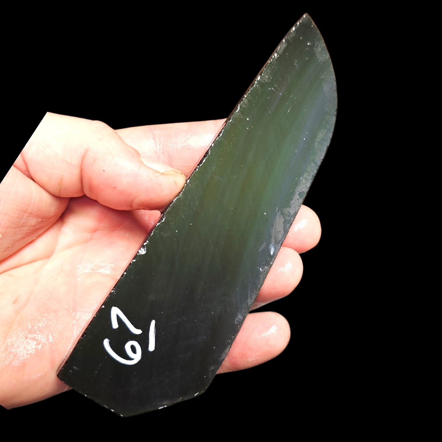 Page 7 Mexican Rainbow Obsidian Preforms, Flintknapping Slabs.