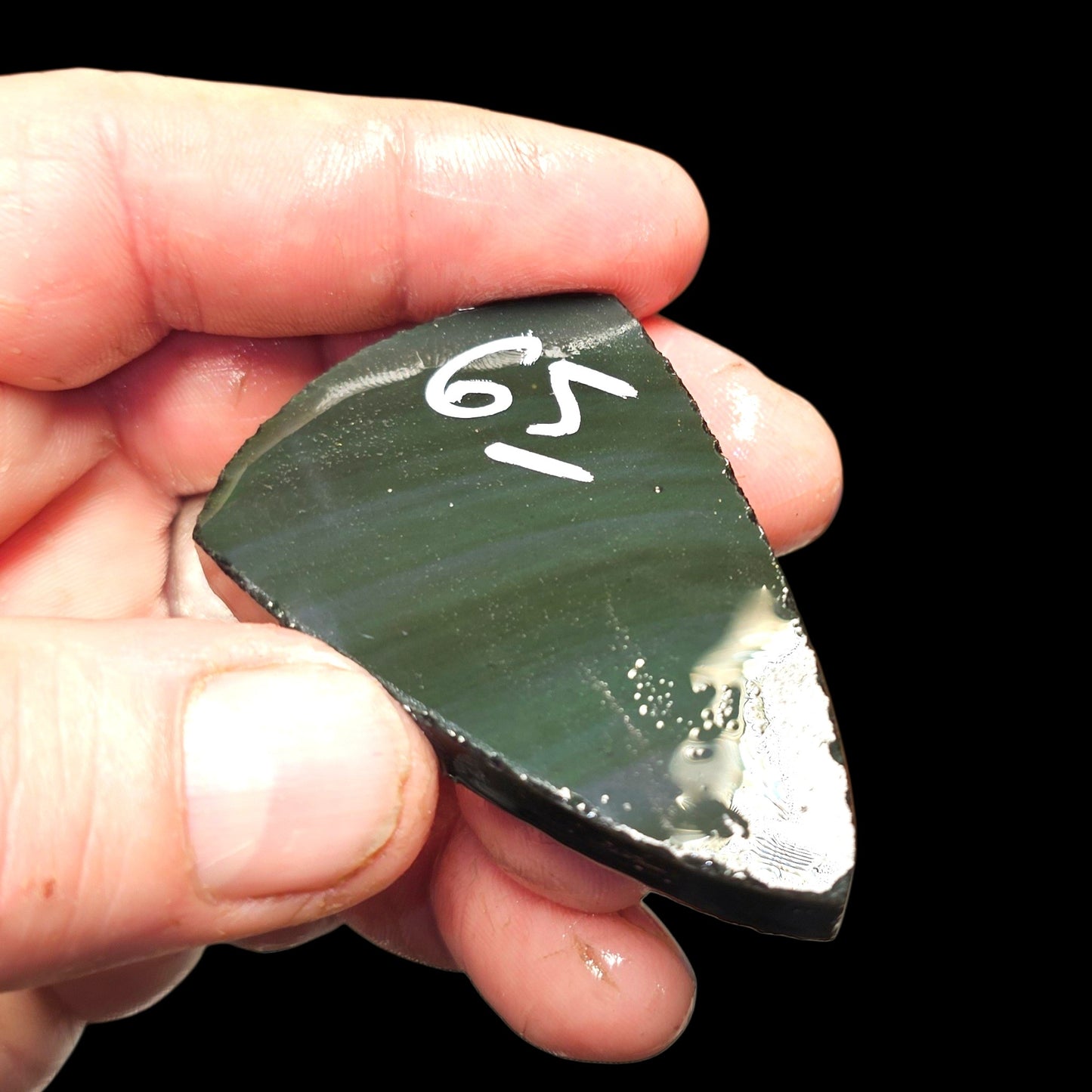 Page 7 Mexican Rainbow Obsidian Preforms, Flintknapping Slabs.