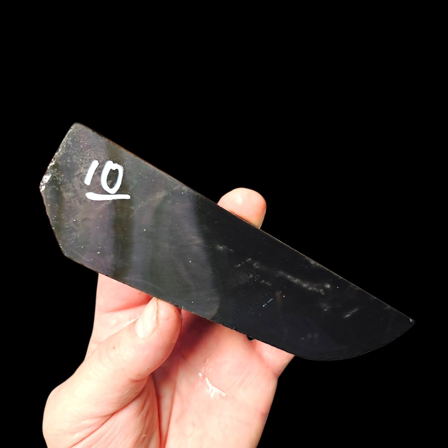 Page 1 Mexican Rainbow Obsidian Preforms, Flintknapping Slabs.